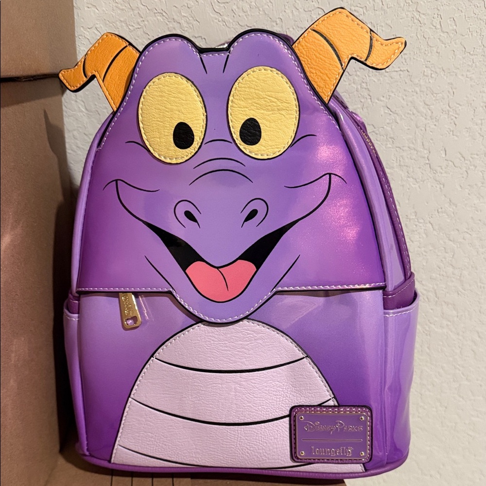 Loungefly Purple and Yellow Dragon Kids Backpack